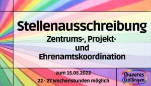 Read more about the article Stellenausschreibung: Zentrums-, Projekt- und Ehrenamtskoordination
