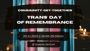Read more about the article Trans*Day of Remembrance