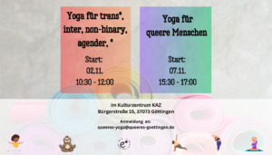 Read more about the article News: Ab November zwei Yoga-Kurse
