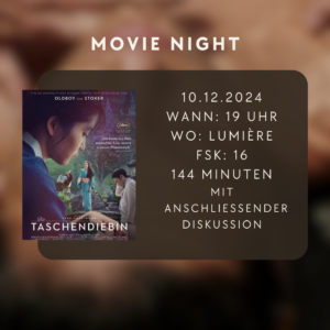 Mehr über den Artikel erfahren Filmvorführung: Die Taschendiebin